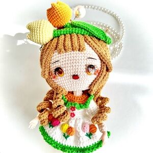 Crochet Doll Bag with Floral Dress (NEW)